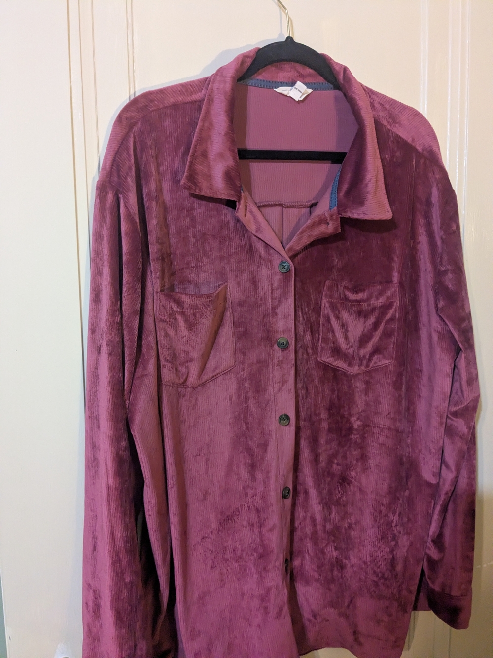 Weatherproof Corduroy Button-Up Jacket in Mauve
